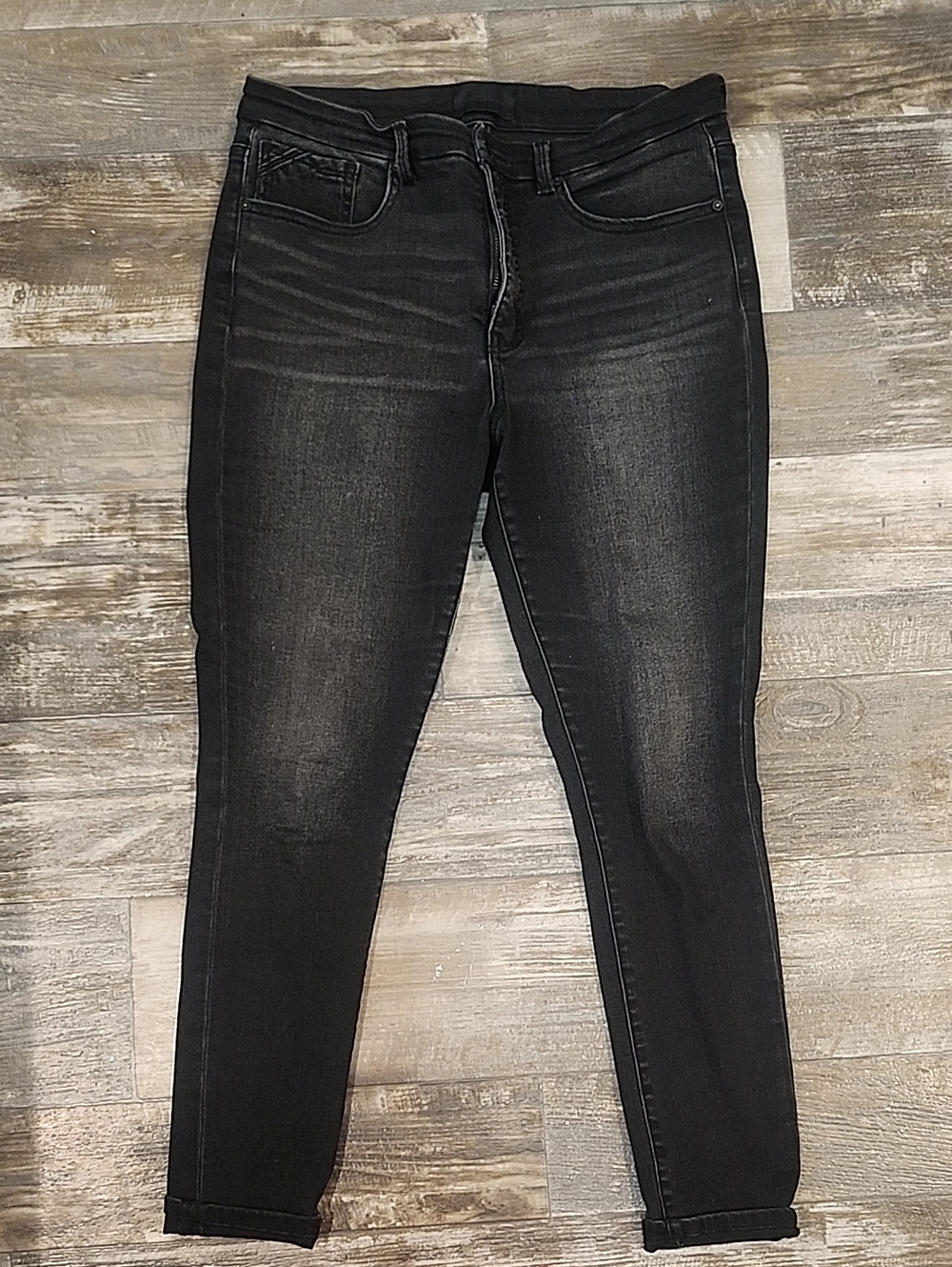 Buckle Black Washed Skinny Jeans